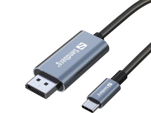 Sandberg 136-51 USB-C to DisplayPort Cable 2M цена и информация | Borofone 43757-uniw | hansapost.ee