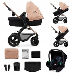 Универсальная коляска Kinderkraft Moov 2 Air 3in1, Sand Beige цена и информация | Коляски | hansapost.ee