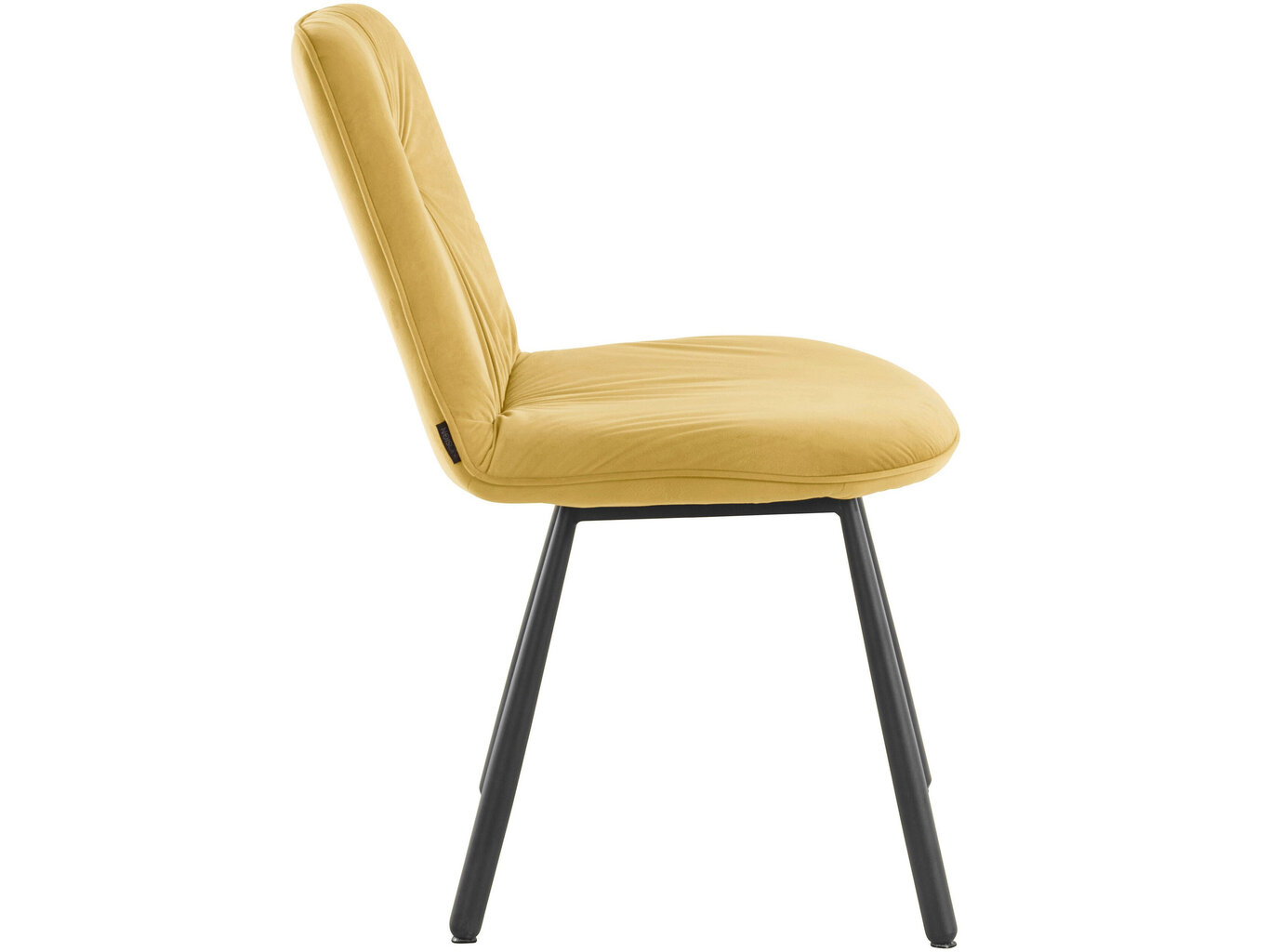2 tooli söögitoa komplekt Loft24 Meryl, kollane цена и информация | Köögitoolid, söögitoolid | hansapost.ee