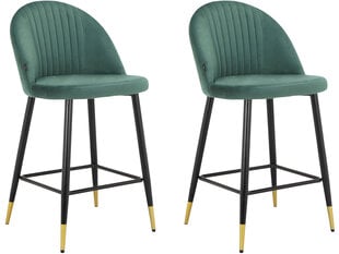Комплект из 2-х стульев для столовой Loft24 Marlis, зеленый цена и информация | Стулья для кухни и столовой | hansapost.ee