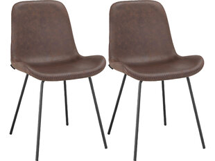 Комплект из 2-х стульев для столовой Loft24 Reina, коричневый цена и информация | Стулья для кухни и столовой | hansapost.ee