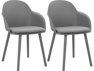 Комплект из 2-х стульев для столовой Loft24 Seiko, серый цена и информация | Стулья для кухни и столовой | hansapost.ee
