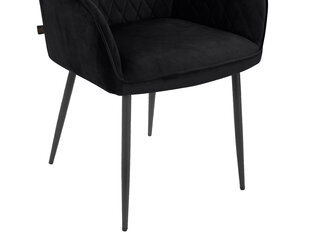 Комплект из 2-х стульев для столовой Loft24 Elvira, черный цена и информация | Стулья для кухни и столовой | hansapost.ee