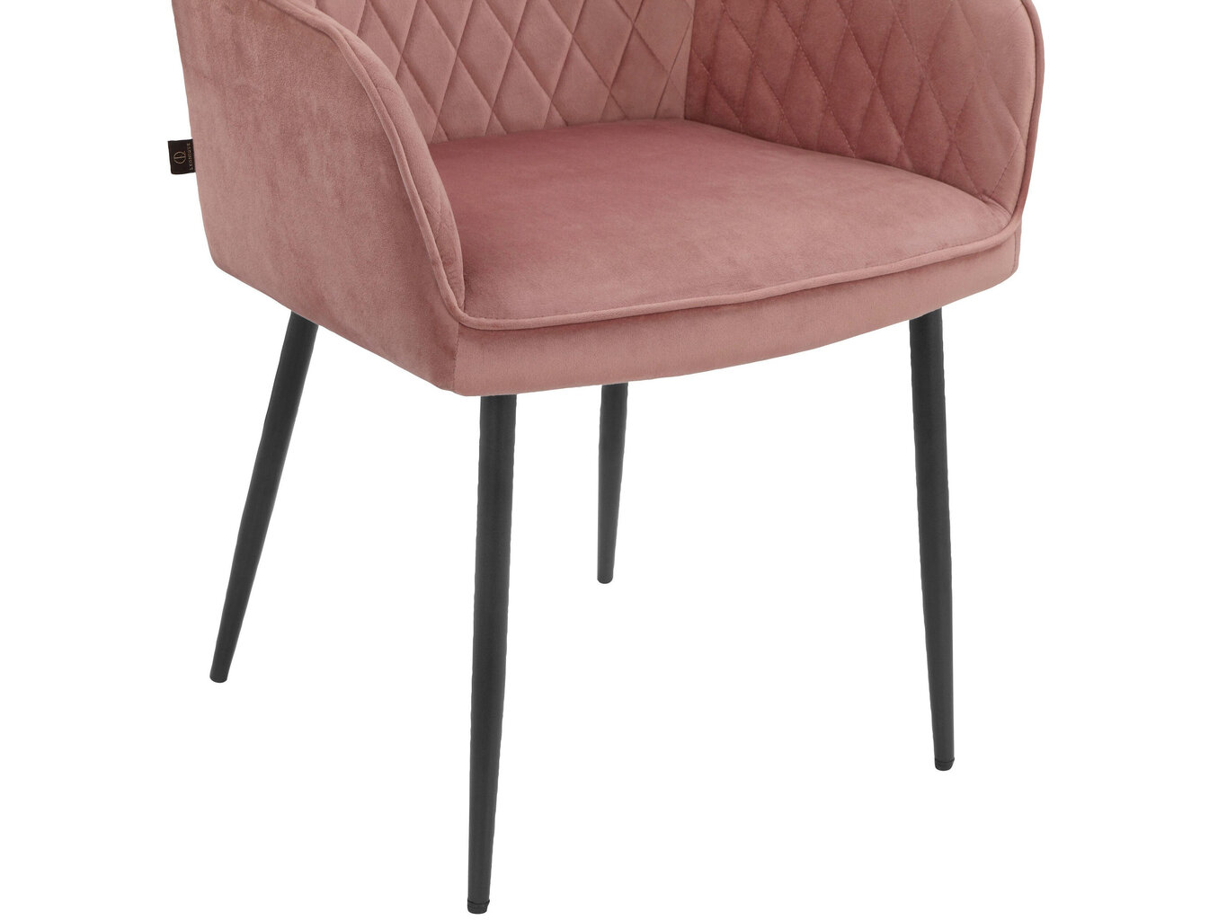 2 tooli söögitoa komplekt Loft24 Elvira, roosa hind ja info | Köögitoolid, söögitoolid | hansapost.ee