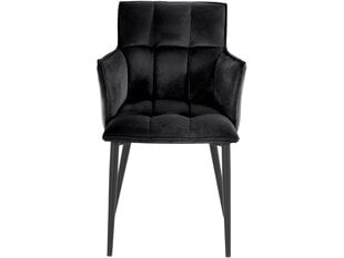Комплект из 2 обеденных стульев Loft24 Marcia, черный цвет цена и информация | Стулья для кухни и столовой | hansapost.ee