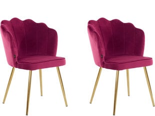 Комплект из 2-х стульев для столовой Loft24 Silvia, розовый цена и информация | Стулья для кухни и столовой | hansapost.ee
