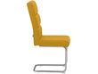 2 tooli söögitoa komplekt Loft24 Carola, kollane hind ja info | Köögitoolid, söögitoolid | hansapost.ee