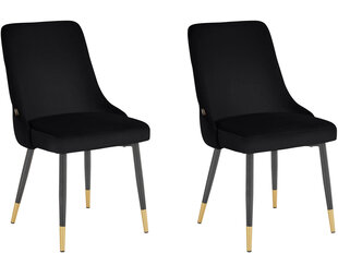 Комплект из 2-х стульев для столовой Loft24 Iris, черный цена и информация | Стулья для кухни и столовой | hansapost.ee