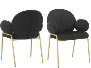 Комплект из 2-х стульев для столовой Loft24 Iwama, черный цена и информация | Стулья для кухни и столовой | hansapost.ee