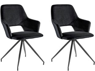 Комплект из 2-х стульев для столовой Loft24 Tracy, черный цена и информация | Стулья для кухни и столовой | hansapost.ee
