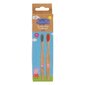 Laste hambahari Peppa Pig Bamboo Toothbrush Kids Flat, 2 tk hind ja info | Hambaharjad, hampapastad ja suuloputusvedelikud | hansapost.ee