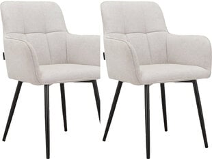 Комплект из 2-х стульев для столовой Zaria2, цвета песка цена и информация | Стулья для кухни и столовой | hansapost.ee