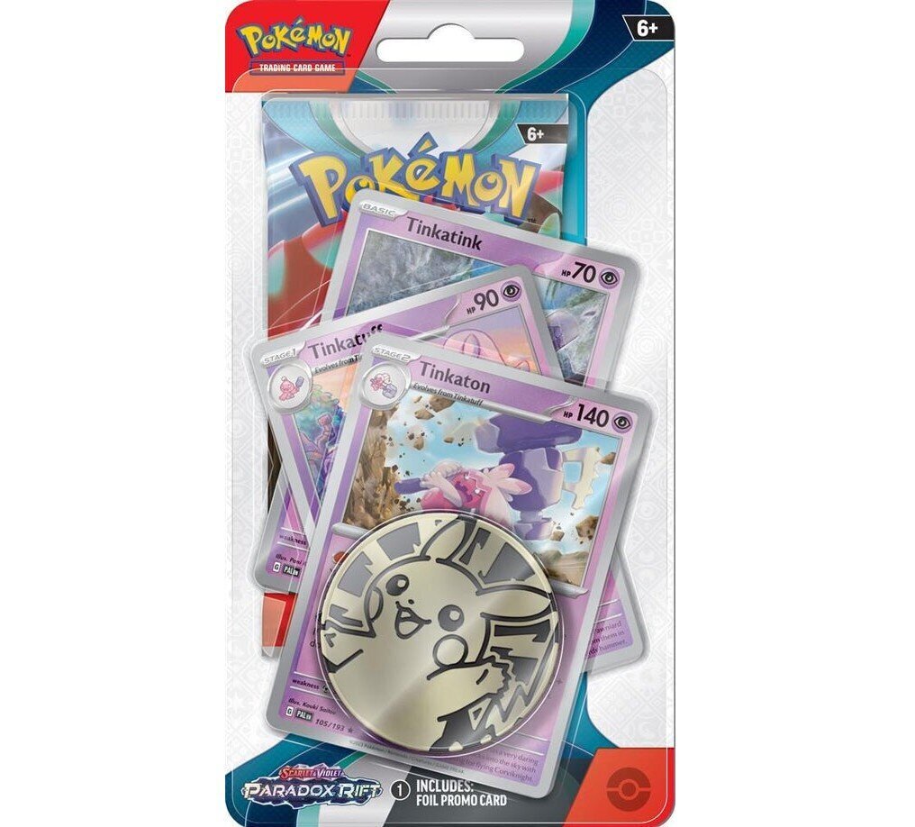 Kaardid Pokemon TCG Scarlet & Violet 4 Paradox Rift Premium Checklane 1-Pack Blister Tinkatink цена и информация | Lauamängud ja mõistatused perele | hansapost.ee