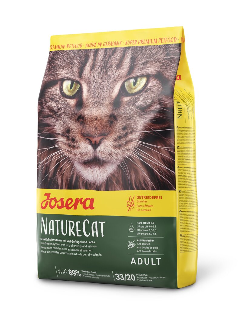 Kuivtoit kassidele Josera NatureCat 400g hind ja info | Kassi kuivtoit ja kassikrõbinad | hansapost.ee