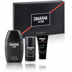 Kehahoolduskomplekt Guy Laroche Drakkar Noir meestele: tualettvesi 50 ml + dušigeel 50 ml + deodorant 75 ml hind ja info | Parfüümid meestele | hansapost.ee