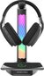 Preyon Heron Beak RGB headphone stand, charger, USB hub (PHB41B) цена и информация | Kõrvaklappide tarvikud | hansapost.ee