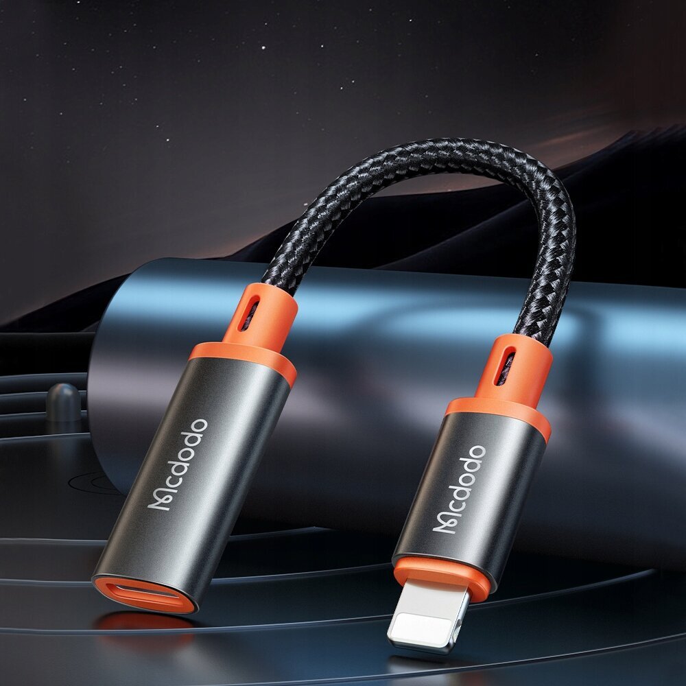 Mcdodo telefoniadapter, Lightning, USB-C, hõbedane цена и информация | Mobiiltelefonide kaablid | hansapost.ee