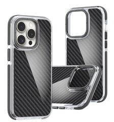 Mocco Acrylic Carbon Case Защитный Чехол для Apple iPhone 15 Pro цена и информация | Чехлы для телефонов | hansapost.ee