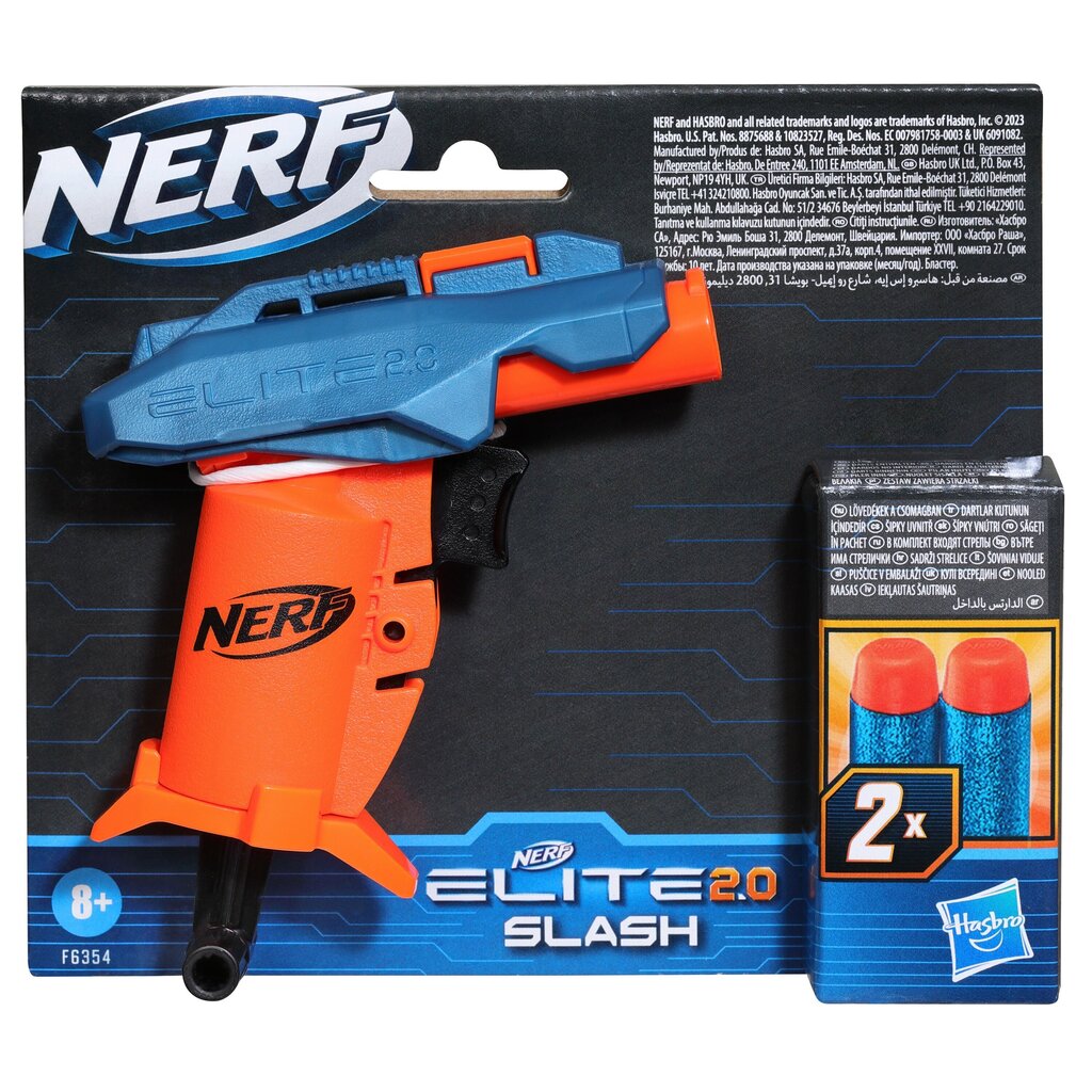 Mängupüstol Elite 2.0 Slash Nerf, oranž/sinine, 3 tk hind ja info | Mänguasjad poistele | hansapost.ee