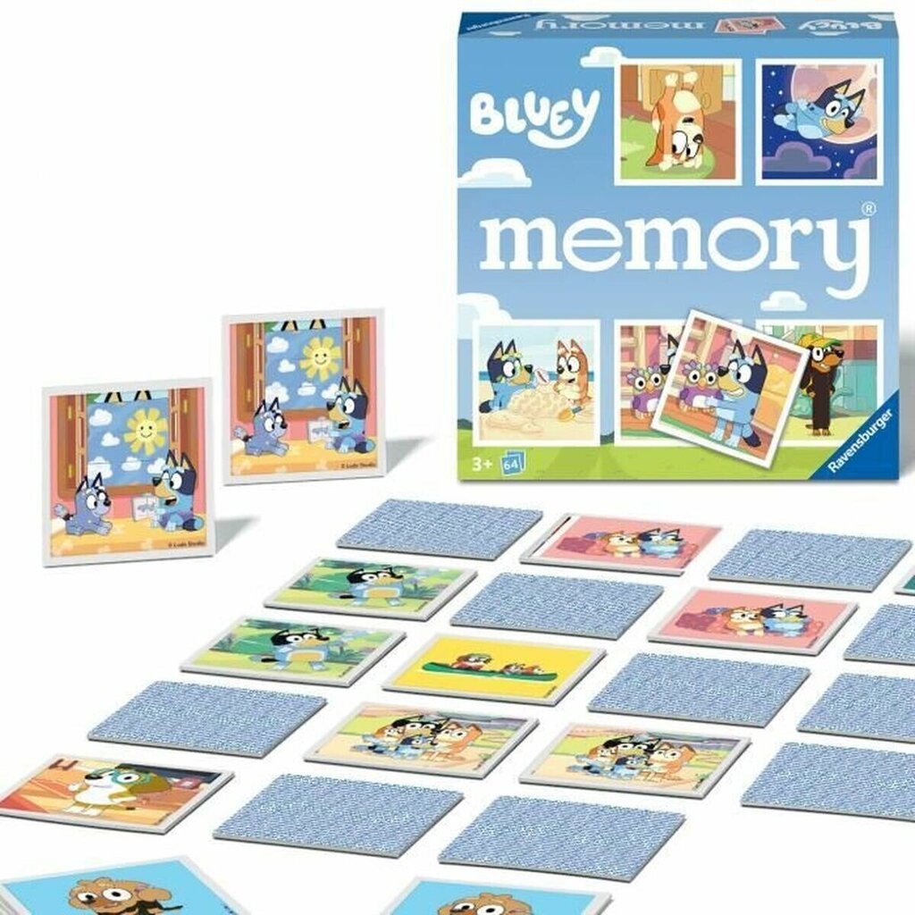 Lauamäng Ravensburger Grand memory® Bluey, Fr цена и информация | Lauamängud ja mõistatused perele | hansapost.ee