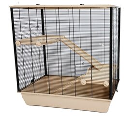 Клетка для хомяка InterZoo Frodo, 78x48x80 см, бежевый цвет цена и информация | Клетки и аксессуары для грызунов | hansapost.ee