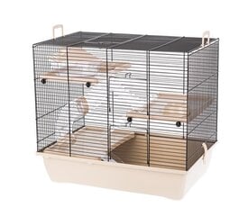 Puur hamstrile InterZoo Pinky 3 Zinc, 33x45x50 cm, beež price and information | Cages and accessories for small animals | hansapost.ee