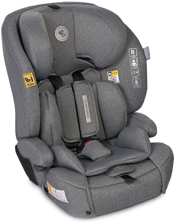 Autotool Lorelli Benevento i-Size Isofix, 15-36 kg, Grey hind ja info | Turvatoolid ja turvahällid | hansapost.ee