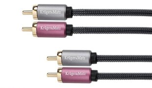 2rca-2rca кабель 1,8 м цена и информация | Кабели и провода | hansapost.ee