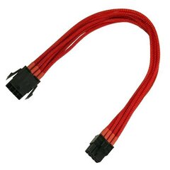 Nanoxia 8-Pin PCI-E extension cable 30cm red hind ja info | Juhtmed ja kaablid | hansapost.ee