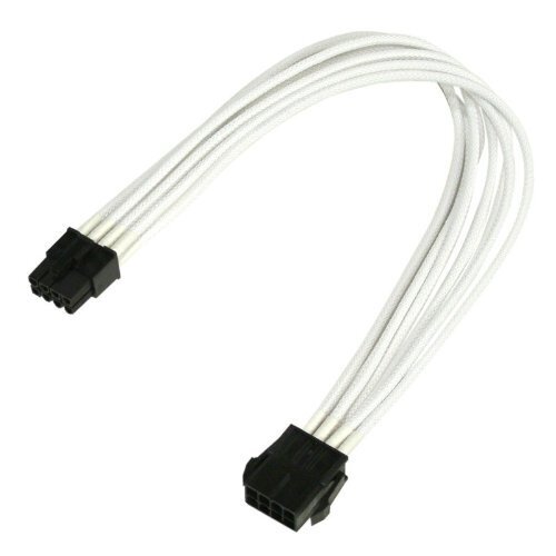 Nanoxia 8-Pin PCI-E extension cable 30cm white цена и информация | Juhtmed ja kaablid | hansapost.ee