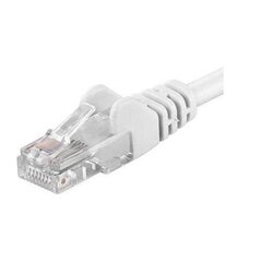 Patchcord UTP RJ45-RJ45 Cat.5e 1m, alb, "UTP-5E-1-W" (timbru verde 0,08 lei) цена и информация | Кабели и провода | hansapost.ee