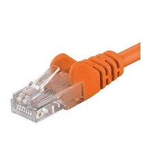 Patchcord UTP RJ45-RJ45 Cat.5e 0,25 m, portocaliu, "UTP-5E-0,25-O" (timbru verde 0,08 lei) цена и информация | Кабели и провода | hansapost.ee