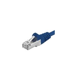 Patchcord SFTP RJ45-RJ45 Cat.6A, 0,25 m, albastru, "SFTP-6A-0,25-BL" (tämber verde 0,08 lei) цена и информация | Кабели и провода | hansapost.ee