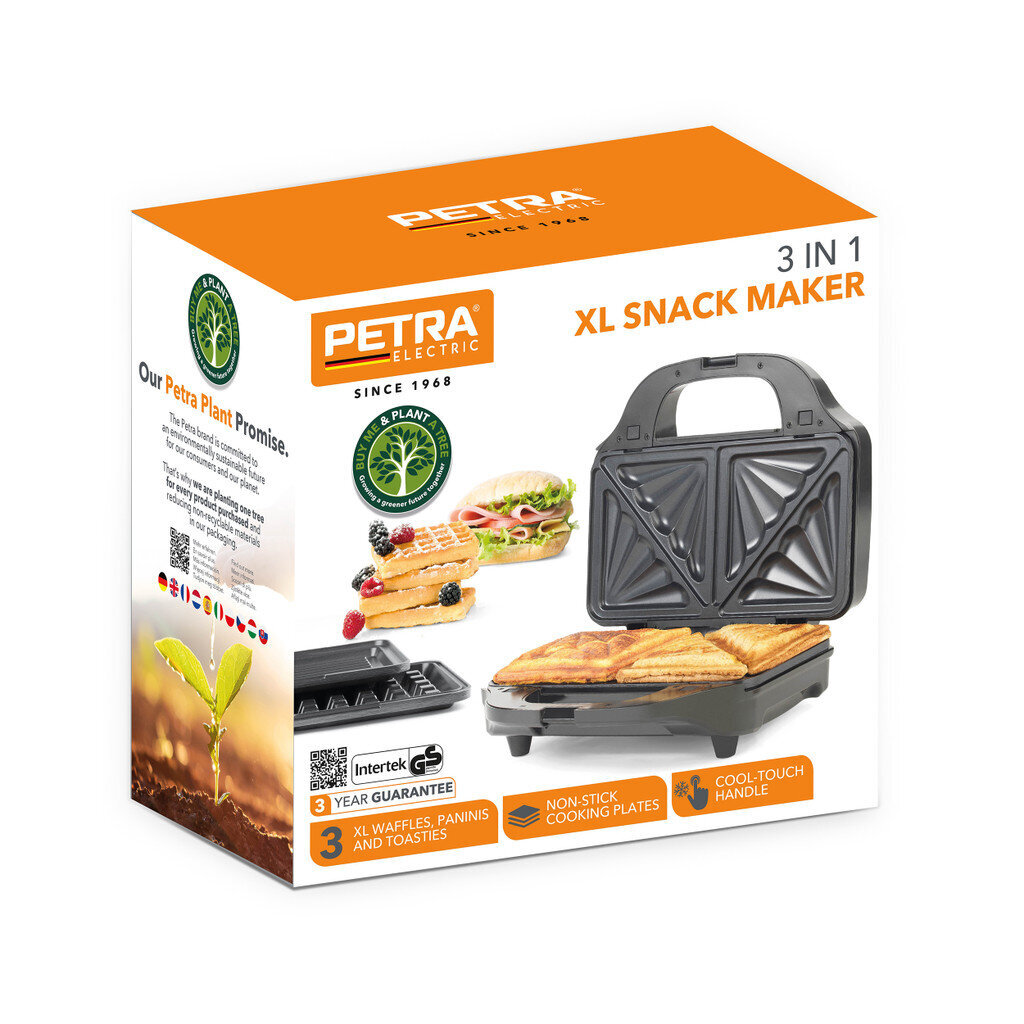 Petra PT2143TVDEEU7 3-ühes-XL multigrill-suupistemasin hind ja info | Võileivagrillid | hansapost.ee