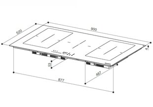 Faber induktsioonplaat FCH 95 BK KL цена и информация | Варочные поверхности | hansapost.ee