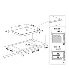 Pliidiplaat Whirlpool WFS5060CPBF hind ja info | Pliidiplaadid | hansapost.ee