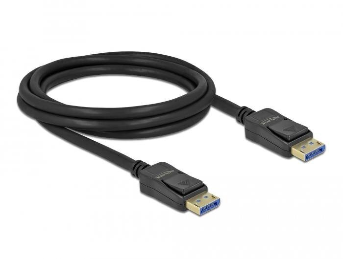 Delocki kaabel DisplayPort 2.0 isane > DisplayPort isane 10K 2 m hind ja info | Juhtmed ja kaablid | hansapost.ee