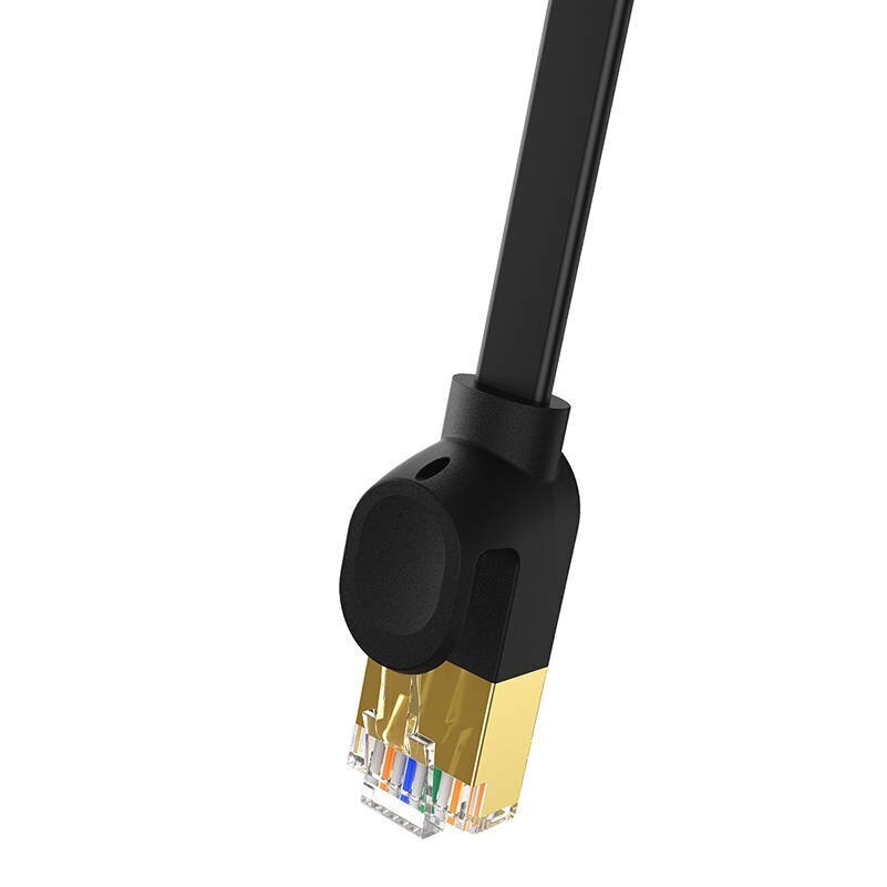 Baseus Cat 7 UTP Ethernet RJ45 Cable Flat 3 m black цена и информация | Juhtmed ja kaablid | hansapost.ee