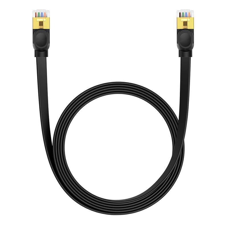 Baseus Cat 7 UTP Ethernet RJ45 Cable Flat 3 m black hind ja info | Juhtmed ja kaablid | hansapost.ee