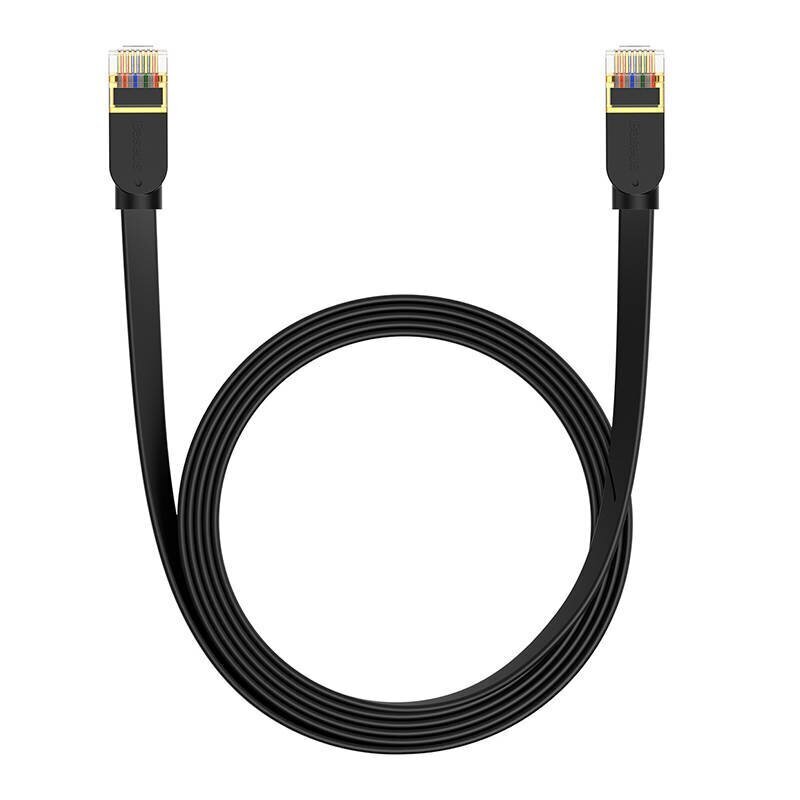 Baseus Cat 7 UTP Ethernet RJ45 Cable Flat 3 m black hind ja info | Juhtmed ja kaablid | hansapost.ee