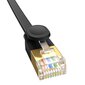 Baseus Cat 7 UTP Ethernet RJ45 Cable Flat 3 m black hind ja info | Juhtmed ja kaablid | hansapost.ee