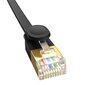 Baseus Cat 7 UTP Ethernet RJ45 Cable Flat 1 m black hind ja info | Juhtmed ja kaablid | hansapost.ee