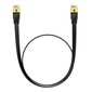 Baseus Cat 7 UTP Ethernet RJ45 Cable Flat 1 m black цена и информация | Juhtmed ja kaablid | hansapost.ee