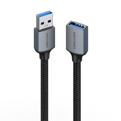 Extension Cable USB 3.0, male USB to female USB-A, Vention 2m (Black) цена и информация | Кабели и провода | hansapost.ee