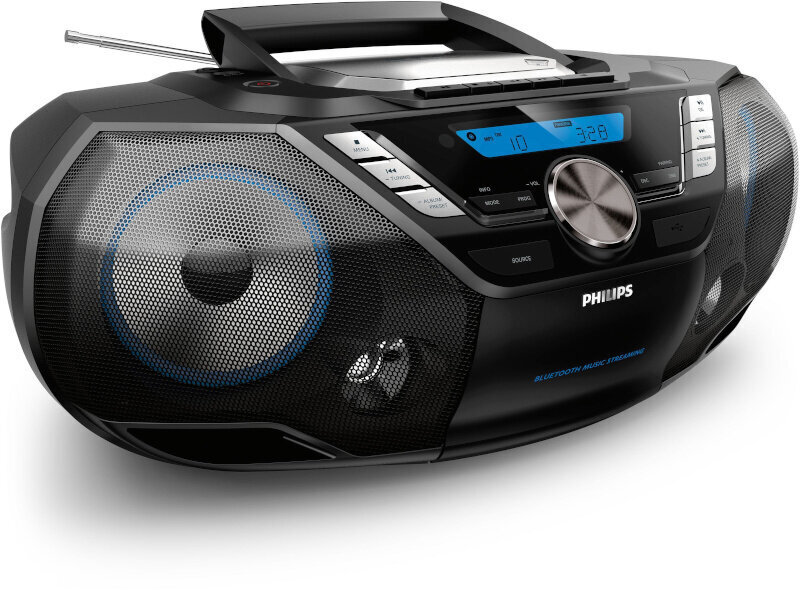 Philips magnetoola AZB798T with Bluetooth, must цена и информация | Raadiod ja äratuskellad | hansapost.ee