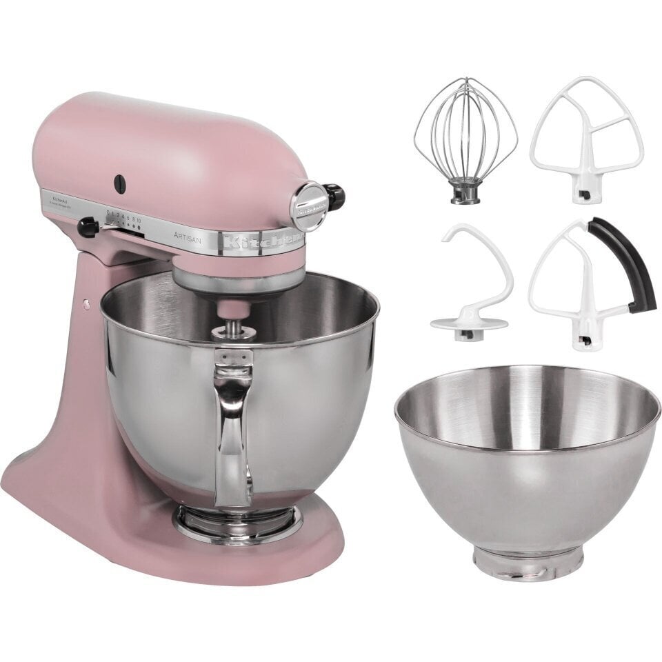 KitchenAid mikser 5KSM175PSEDR Artisan roosa hind ja info | Köögikombainid | hansapost.ee