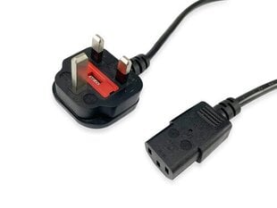 Equip 112300 power cable Black 2 m BS 1363 C13 coupler 4015867227077 price and information | Juhtmed ja kaablid | hansapost.ee