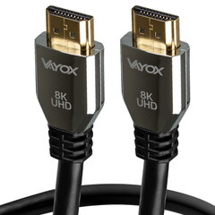 Кабель HDMI - HDMI 2.1 8K 3m VA0038-3 Vayox цена и информация | Кабели и провода | hansapost.ee