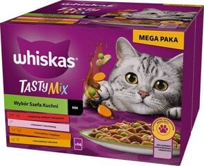 Whiskas Adult Chef's Choice in sauce märgtoit kassidele, 24x85 g hind ja info | Kassikonservid | hansapost.ee