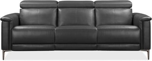 Трехместный диван-реклайнер Loft24 Lund, серый цена и информация | Диваны | hansapost.ee